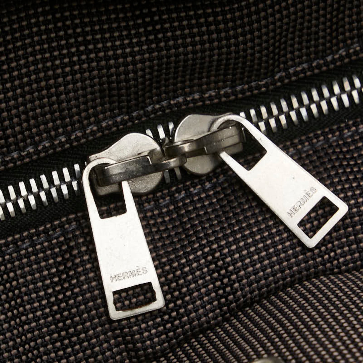 Hermes Air Line Mm Tote Bag Gray Canvas