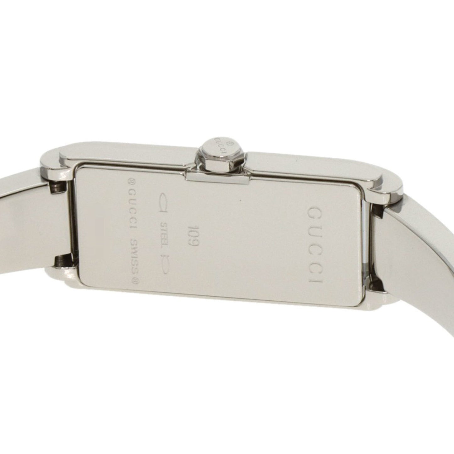 Gucci 109 G-Line 2P Diamond Watch Stainless Steel Ss