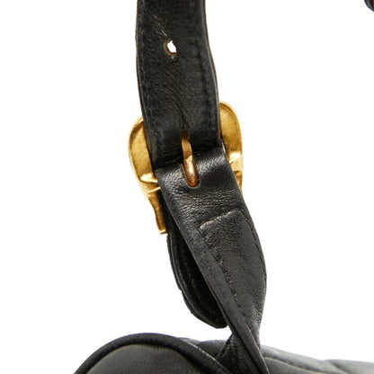 Chanel Matelasse Coco Mark Chain Backpack In Black Lambskin