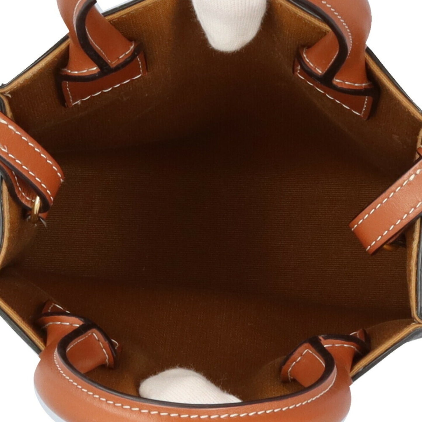 Celine Mini Vertical Cabas Triomphe Shoulder Bag Coated Canvas 194372 Brown