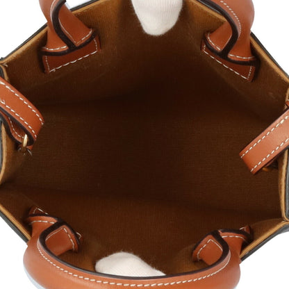 Celine Mini Vertical Cabas Triomphe Shoulder Bag Coated Canvas 194372 Brown