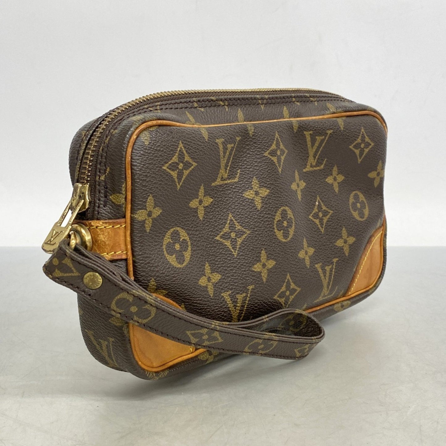 Louis Vuitton Monogram Marly Dragonne Pm Clutch Bag M51827 Brown