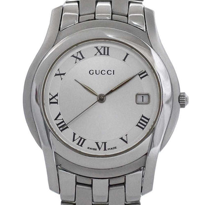 Gucci 5500M Watch F-24297 Silver White Ya055305