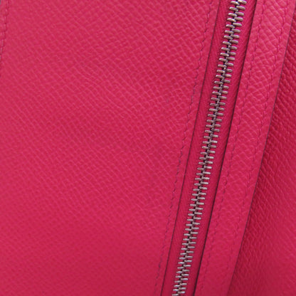 Hermes Herms Bearn Soufflet Silver Hardware Long Wallet Epson