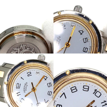 Hermes Clipper Old Buckle Watch Stainless Steel