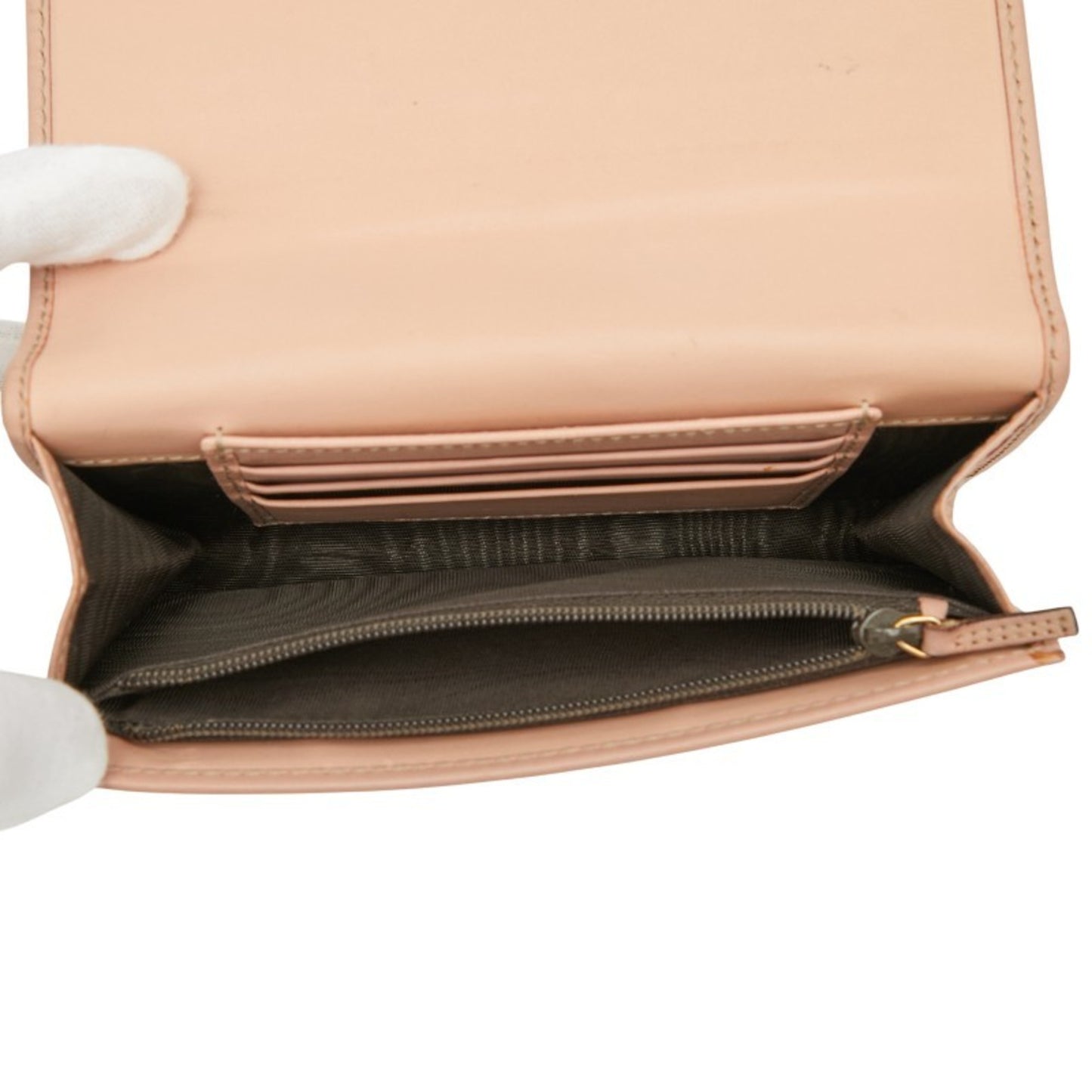 Gucci Gg Crystal Bifold Wallet 190331 Pink Leather