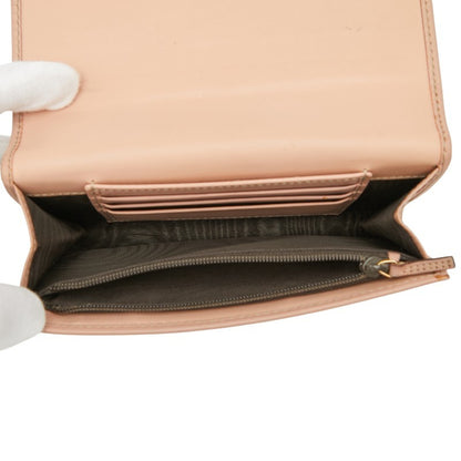 Gucci Gg Crystal Bifold Wallet 190331 Pink Leather