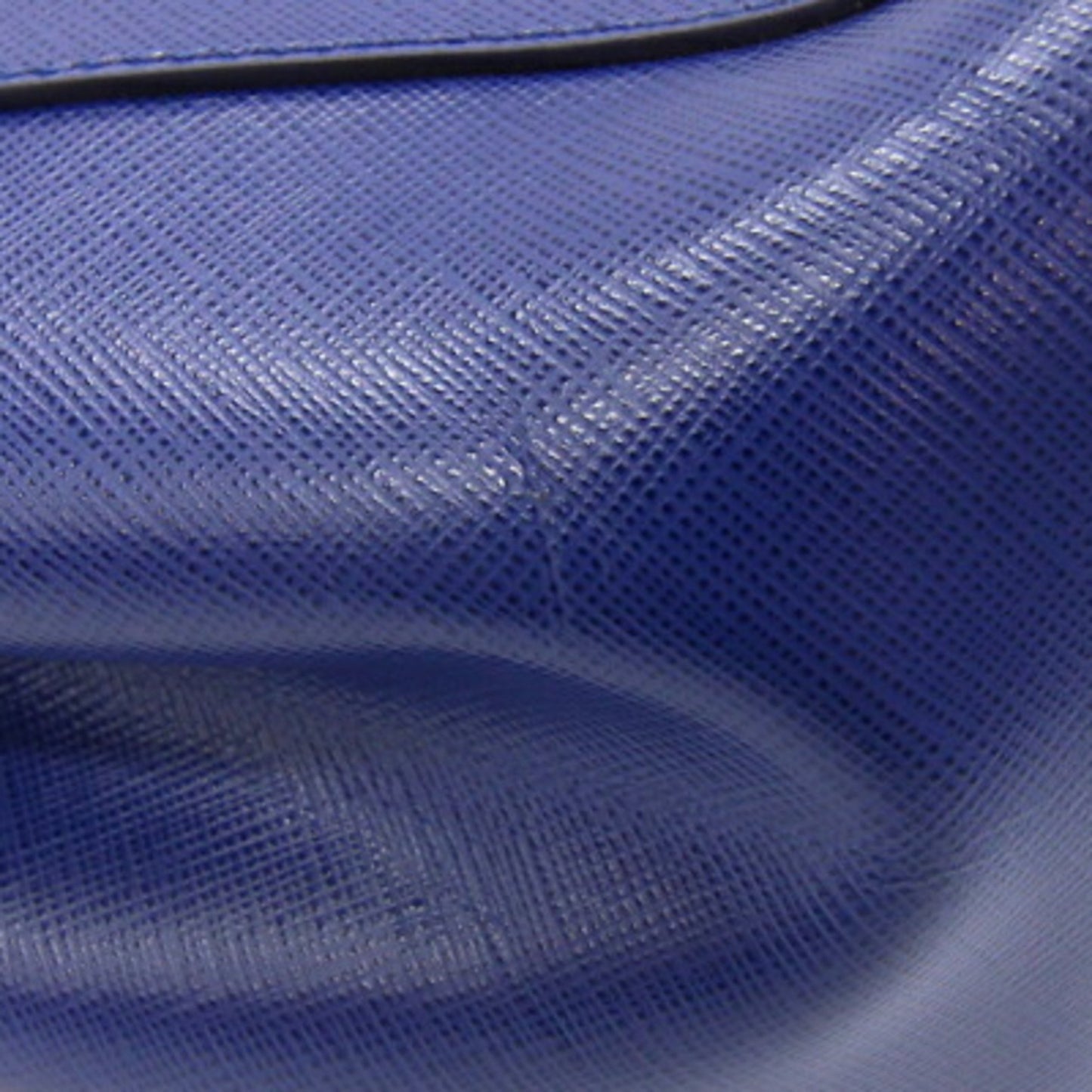 Salvatore Ferragamo Vara Tote Bag 21F561 Royal Blue Leather Chain Shoulder With Ribbon