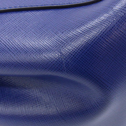 Salvatore Ferragamo Vara Tote Bag 21F561 Royal Blue Leather Chain Shoulder With Ribbon