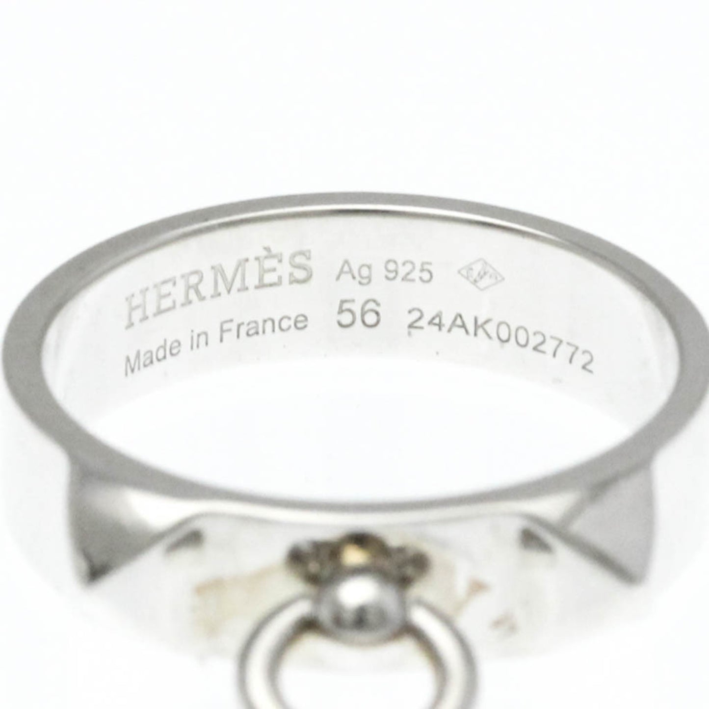 Hermes Collier De Chien Ring Silver 925 Fashion No Stone Band Ring Silver