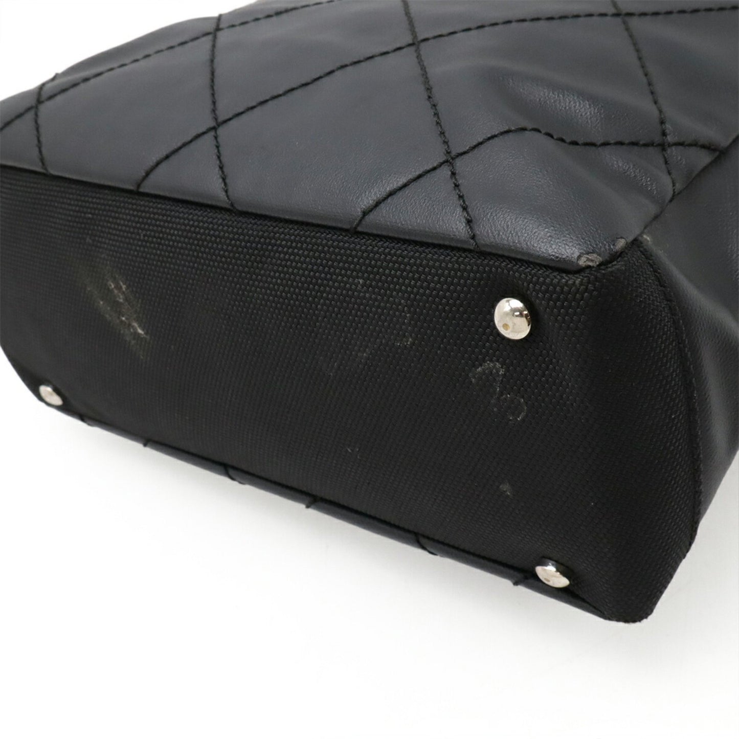 Chanel Paris-Biarritz Tote Pm Shoulder Bag In Satin-Like Coated Canvas