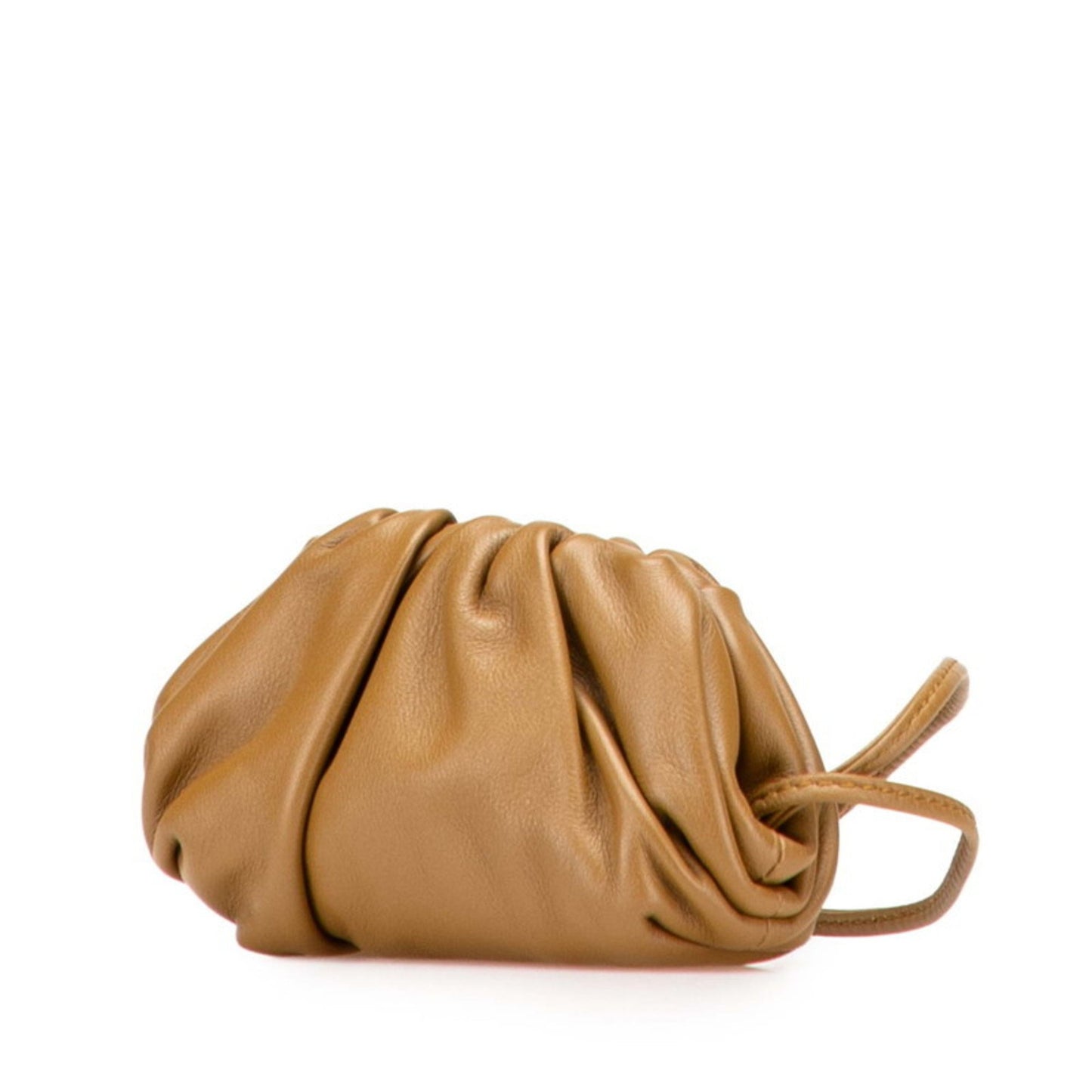Bottega Veneta The Pouch Shoulder Bag In Brown Leather