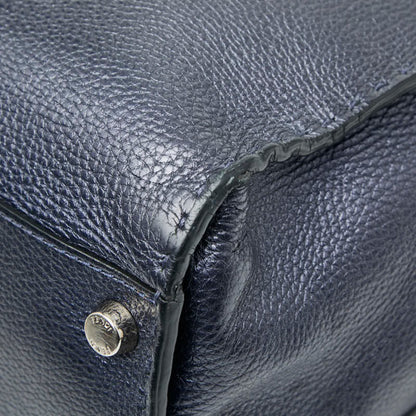 Fendi Selleria Peekaboo Fit Bugseye Monster Business Bag Shoulder 2-Way Navy Leather