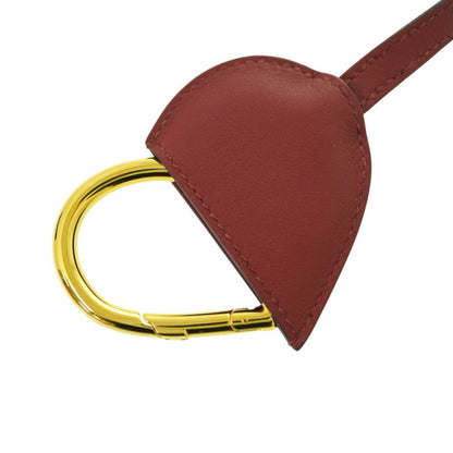 Hermes Au Coeur Du Faubourg Swift Rouge Grenat Necklace Keychain 1623Hermes