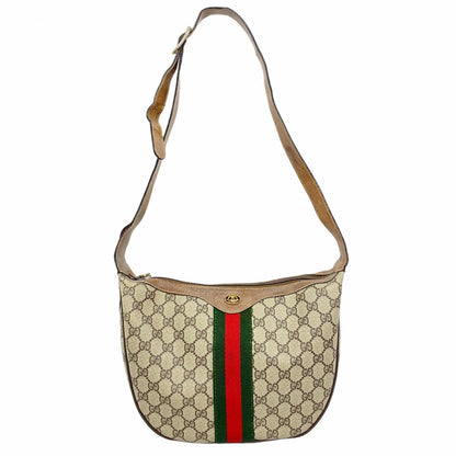 Gucci Gg Supreme Sherry Line Shoulder Bag 68 001 3840 Brown