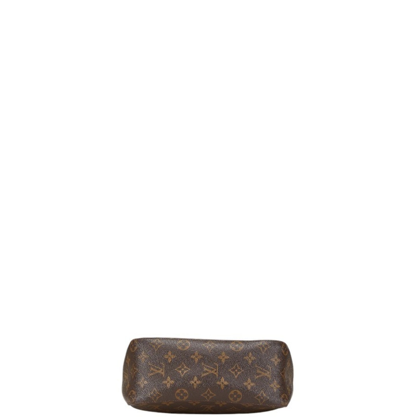 Louis Vuitton Monogram Looping Mm Bag Handbag M51146 Brown Pvc Leather