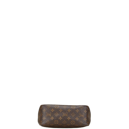 Louis Vuitton Monogram Looping Mm Bag Handbag M51146 Brown Pvc Leather