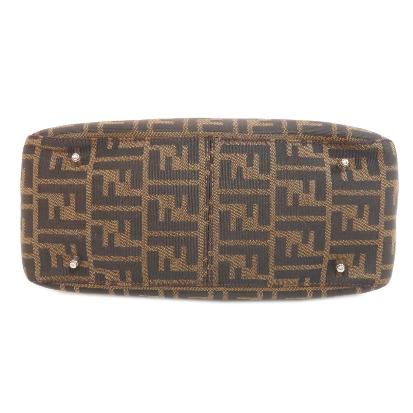 Fendi Zucca Pattern Handbag Canvas