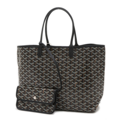 Goyard Saint Louis Pm Tote Bag Goyardine Canvas Black Amalouispm