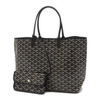 Goyard Saint Louis Pm Tote Bag Goyardine Canvas Black Amalouispm