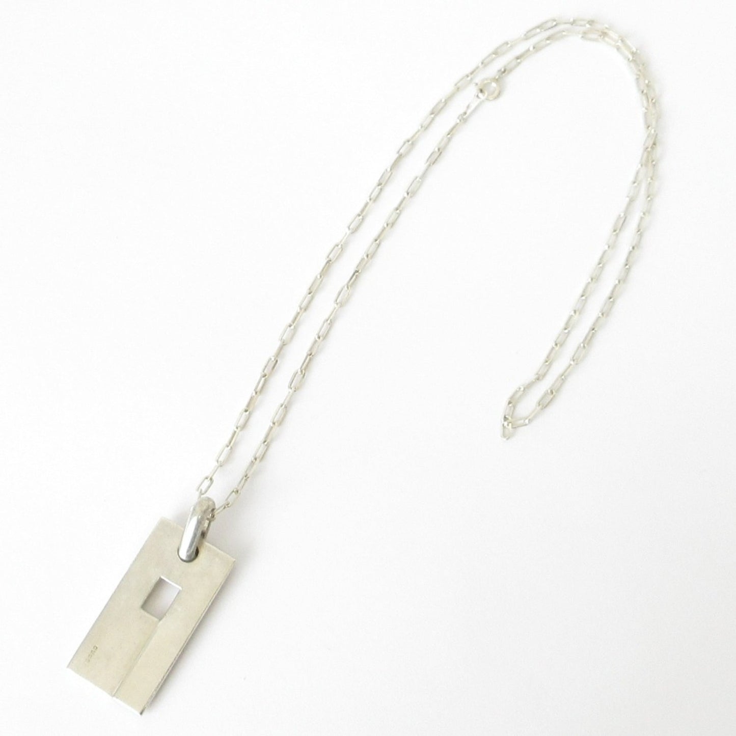 Gucci G Plate Necklace In Sv925 Silver