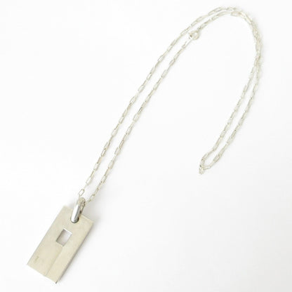 Gucci G Plate Necklace In Sv925 Silver