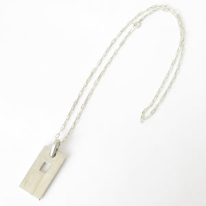 Gucci G Plate Necklace In Sv925 Silver
