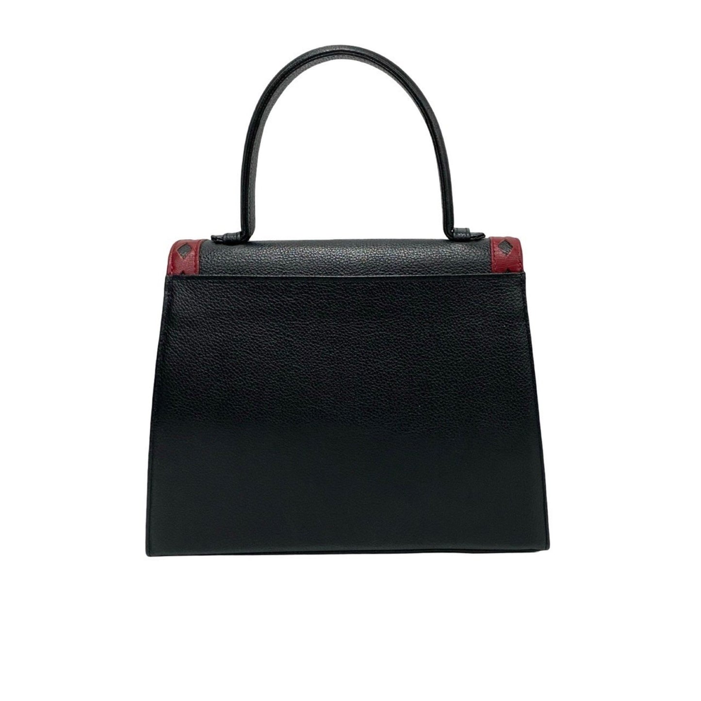 Yves Saint Laurent Ysl Cutout Perforated Leather 2-Way Handbag/Shoulder Bag