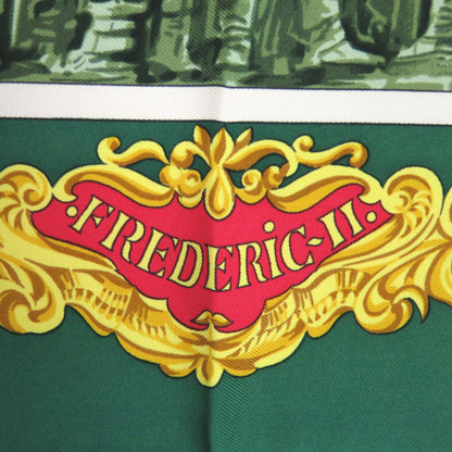 Hermes Herms Carr 90 Sanssouci Palace Silk Scarf Muffler In Green