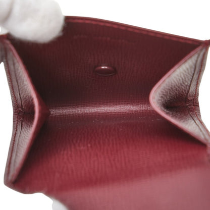 Cartier Must Line Wallet/Coin Case Wine Red Bordeaux Leather