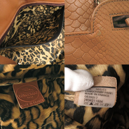 Longchamp Gaby Leather Brown Tote Bag 1526