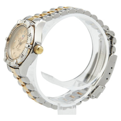 Tag Heuer Professional 200 Watch We1420-R Quartz Gold Dial Stainless Steel Plated