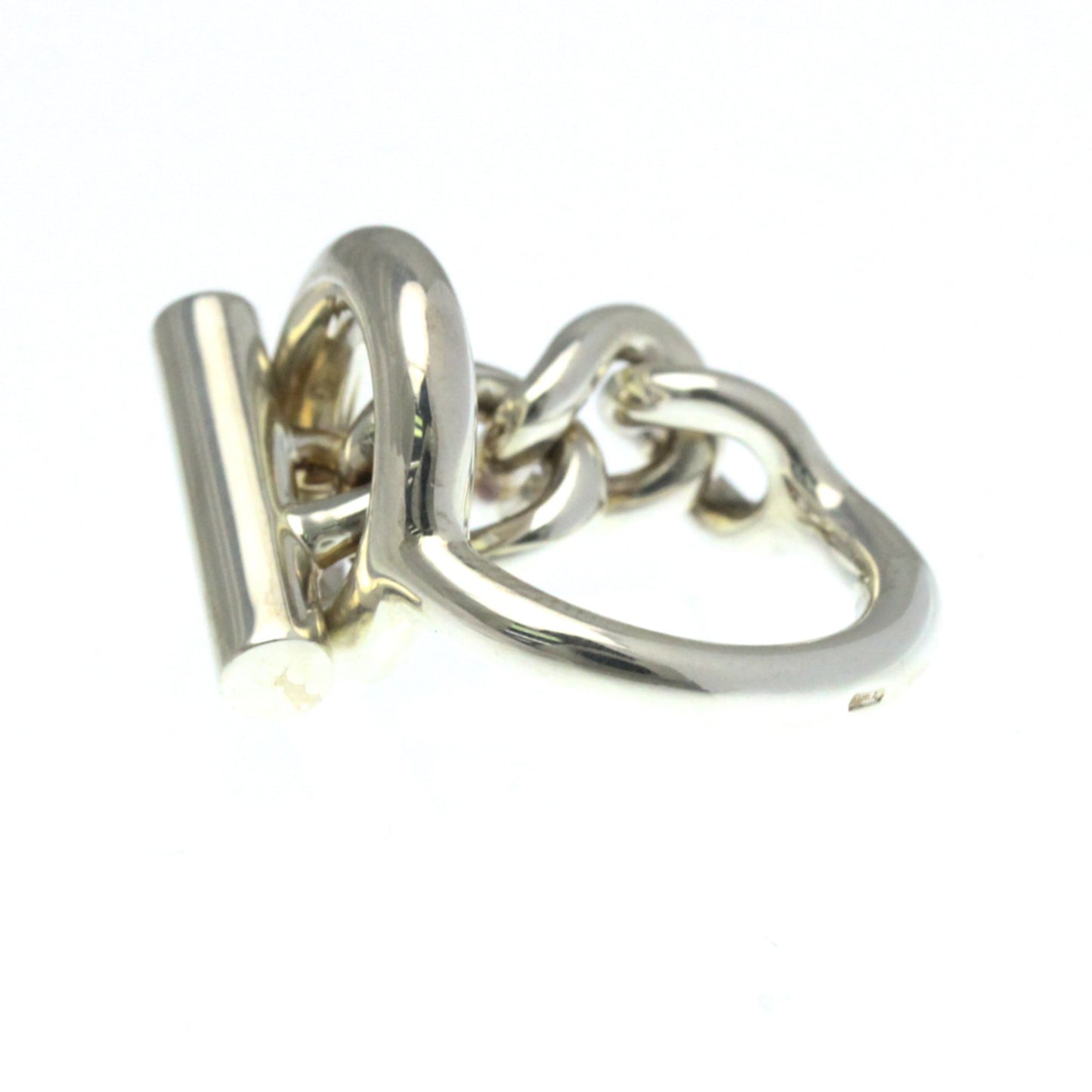 Hermes Croisette Ring Silver Fashion No Stone Band Ring Silver