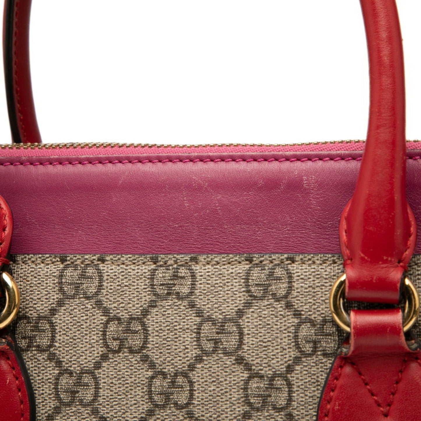 Gucci Gg Supreme 2-Way Handbag/Shoulder Bag 409534 Beige