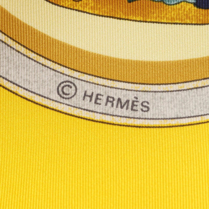 Hermes Herms Carr 90 "Qu'Importe Le Flacon" Silk Scarf