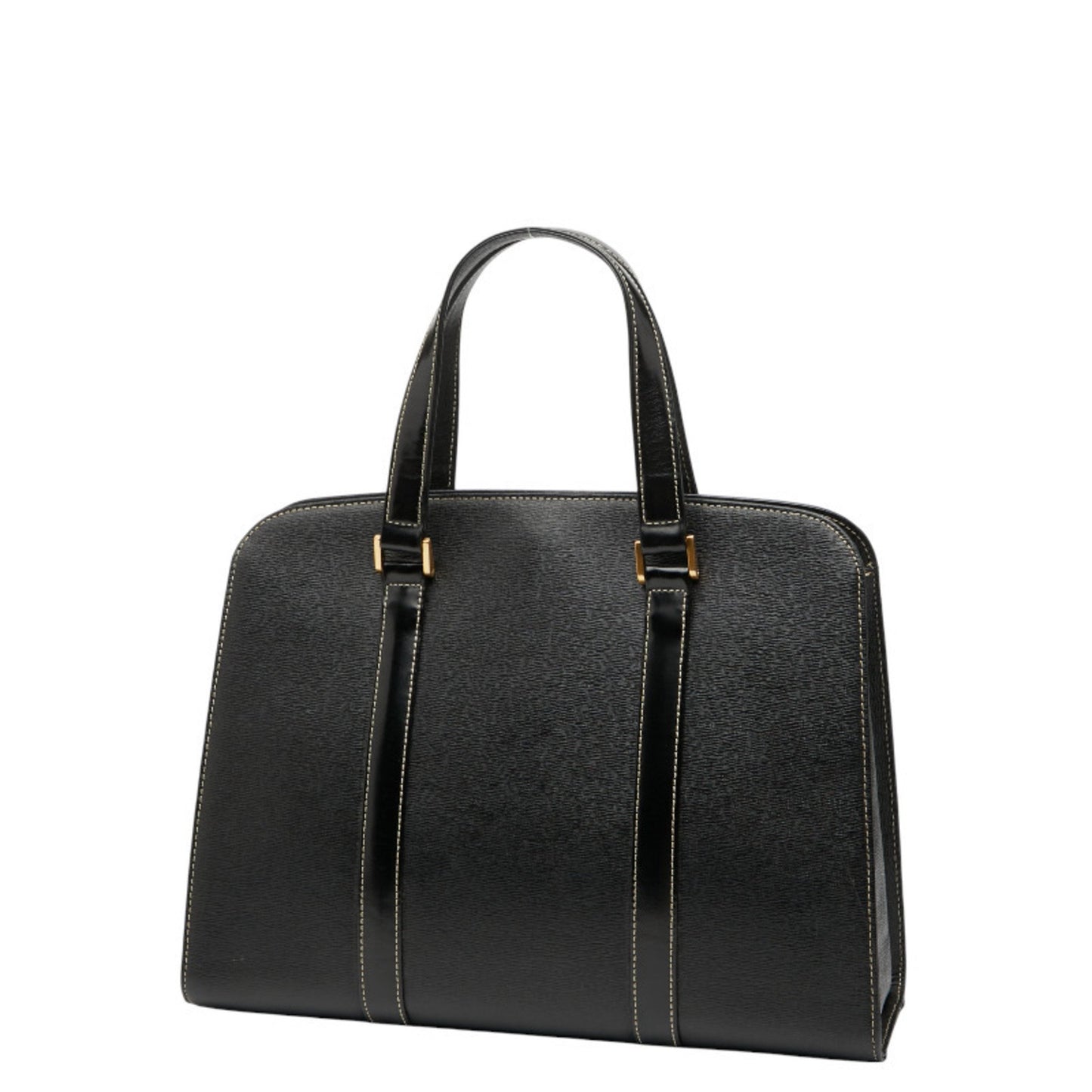 Burberry Nova Check Handbag In Black Leather