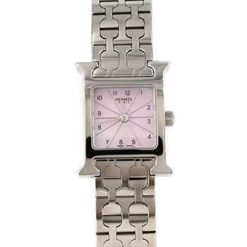 Hermes H Watch Hh1.110 Ss Quartz Wristwatch