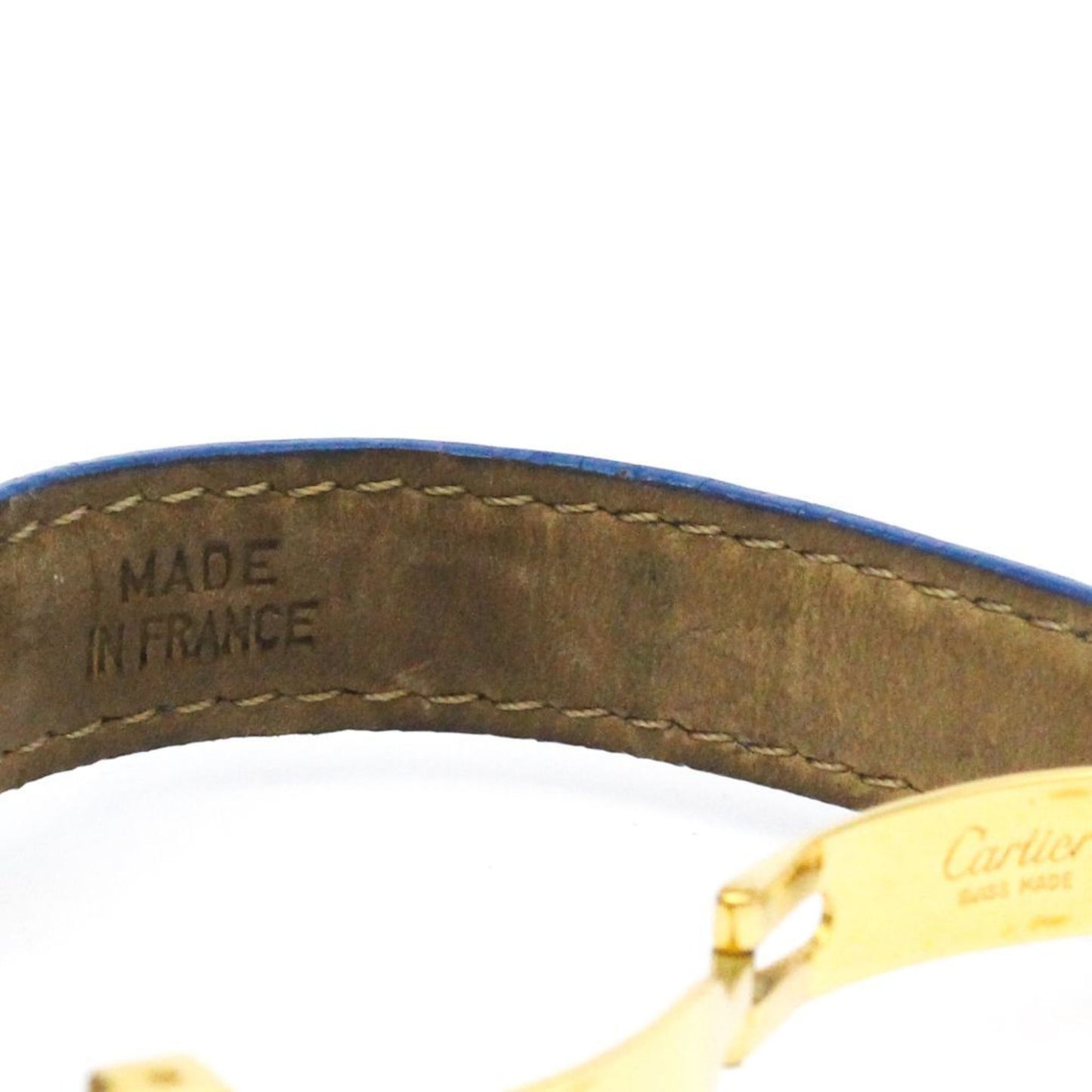 Cartier Tank Vermeil Gold Plated Leater Quartz