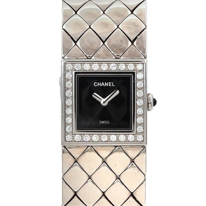 Chanel Matelasse H0489 Diamond Bezel Women'S Watch