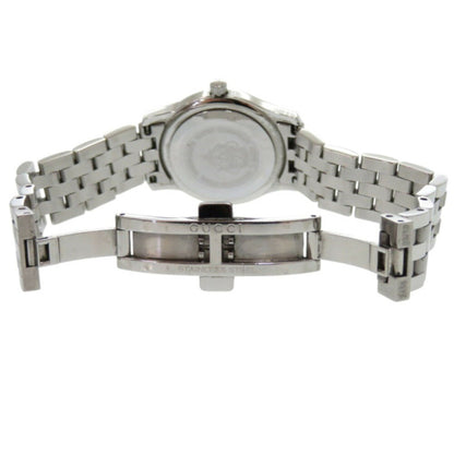 Gucci 5500L Stainless Steel Black Silver Dial Quartz Watch 1491Gucci