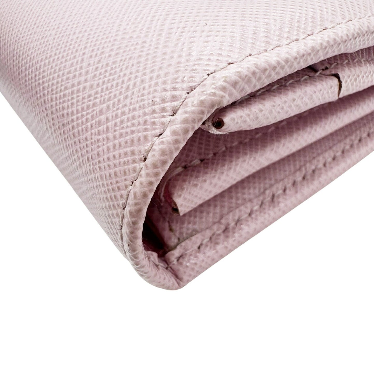 Prada Saffiano Pink Long Wallet For Women