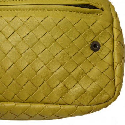 Bottega Veneta 2-Way Shoulder Bag/Clutch Bag In Mustard