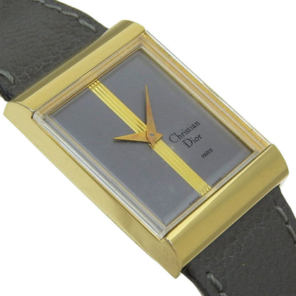 Christian Dior Watch Cal.2512-1 31735 Stainless Steel X Leather Manual Winding Grey Dial