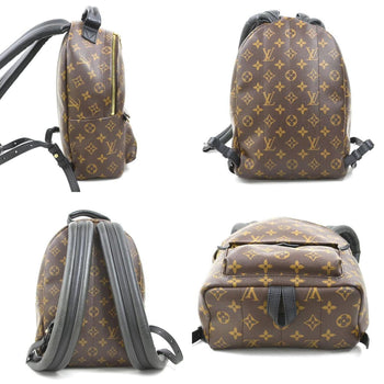 Louis Vuitton Louis Vuitton Backpack Monogram Palm Springs Canvas Brown Black Gold