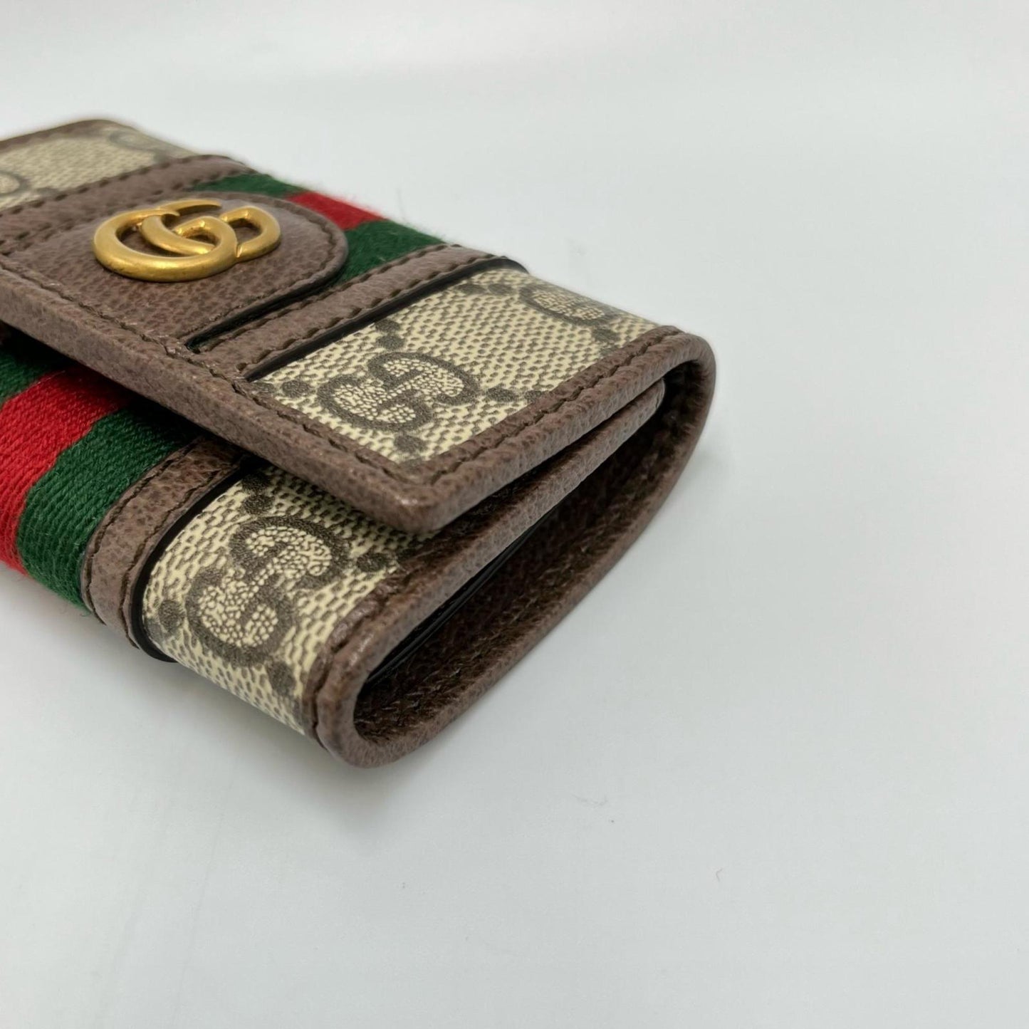 Gucci Gg Marmont 6-Ring Key Case In Supreme Canvas