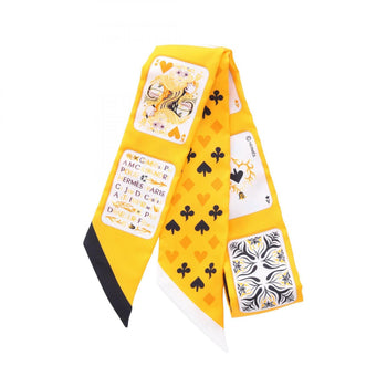 Hermes Twilly Jeu Dr Cartes Silk Scarf