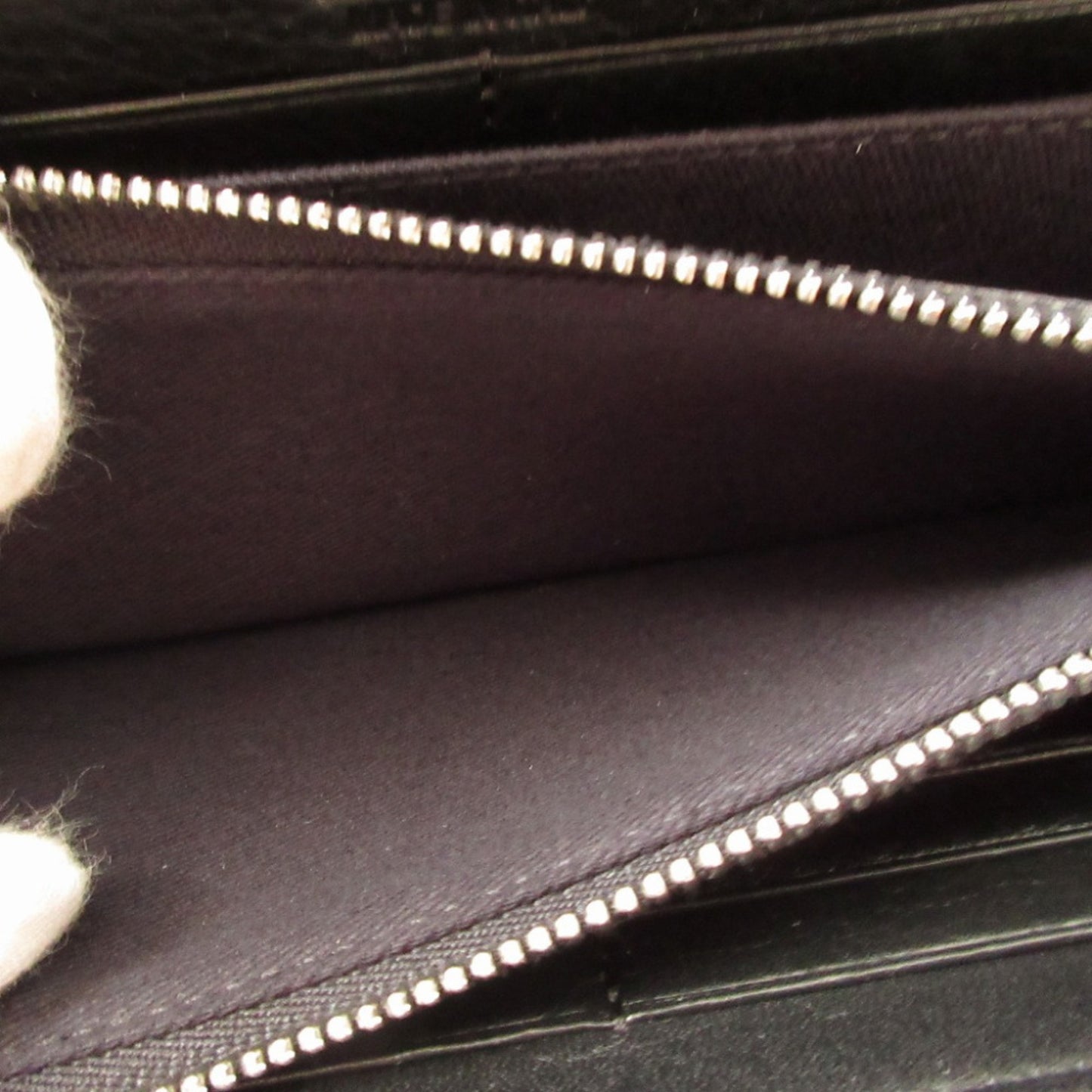 Unused Vivienne Westwood Orb Pattern Leather Black Round Zip Long Wallet 1657