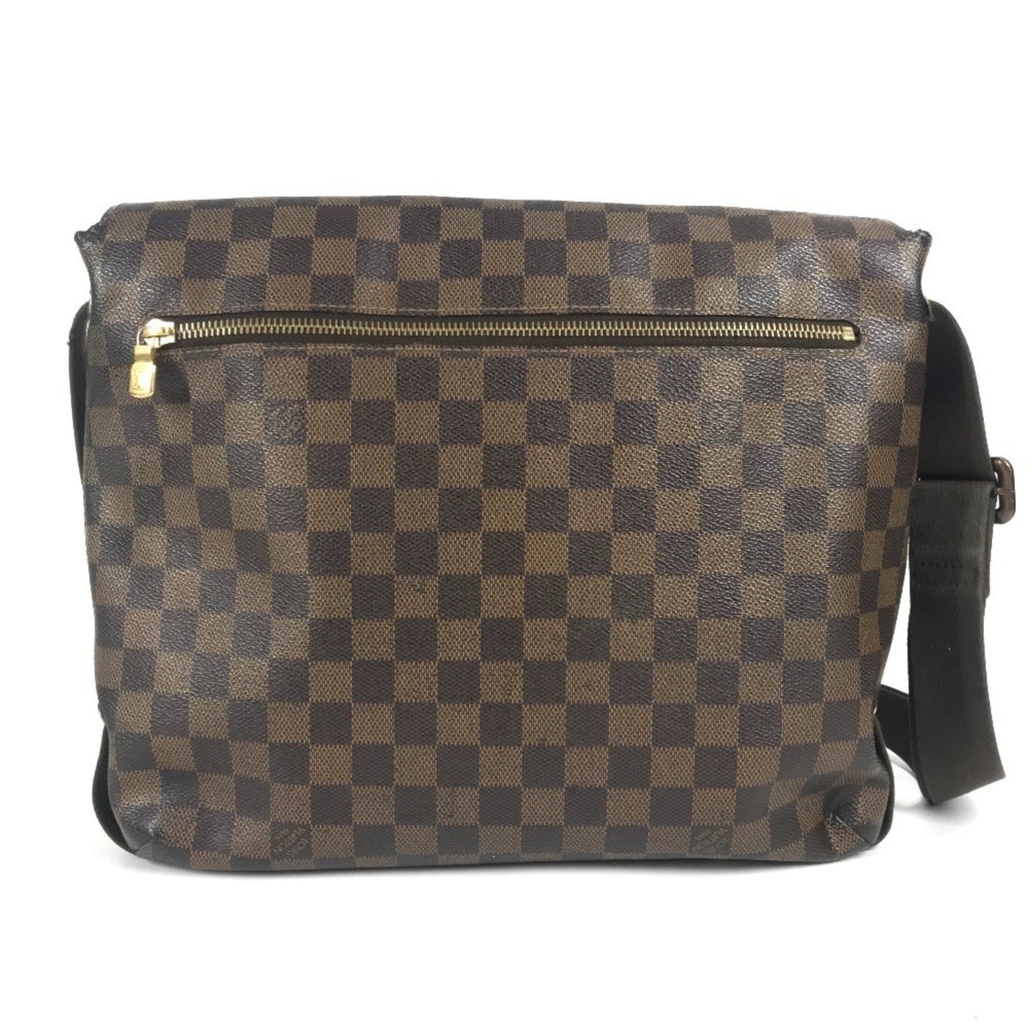 Louis Vuitton N51211 Damier Brooklyn Mm Crossbody Flap Messenger Bag/Shoulder Bag In Canvas