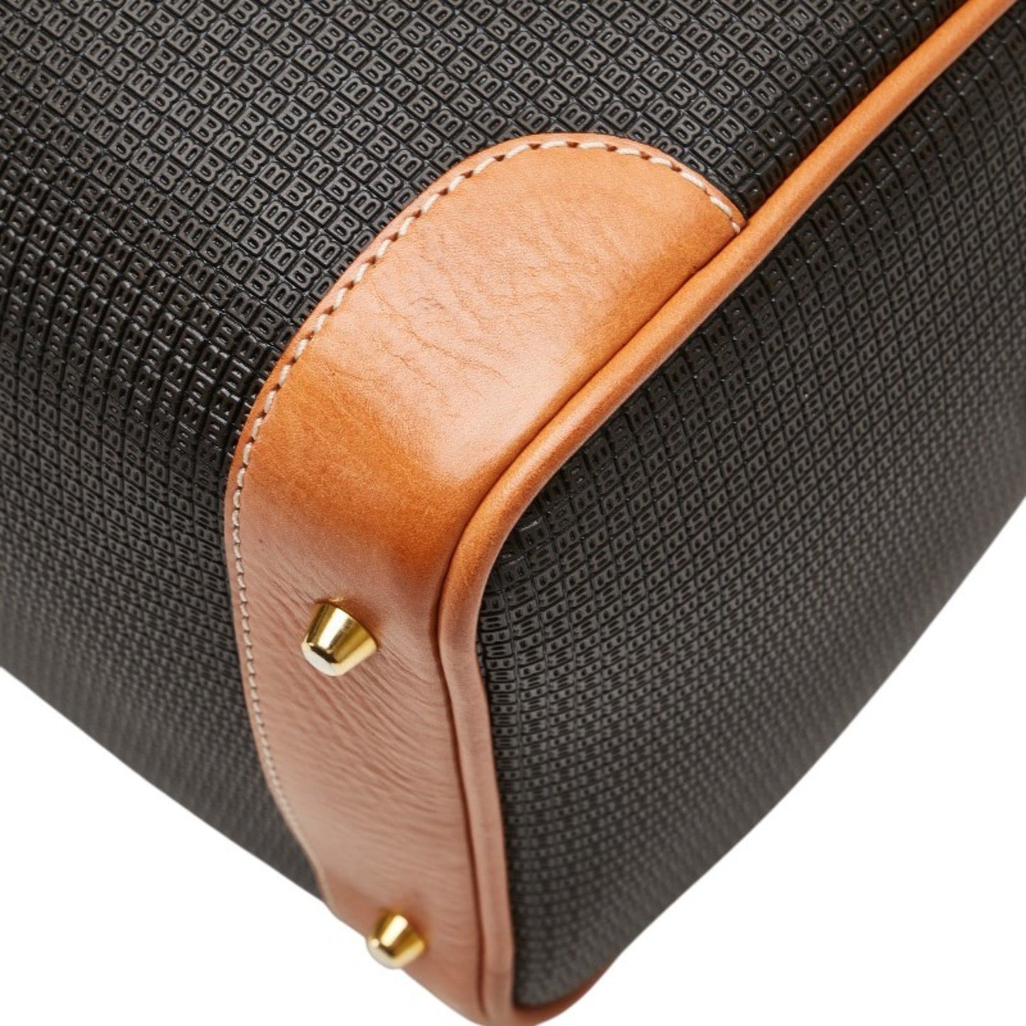 Bally Logo Handbag/Boston Bag In Brown Leather