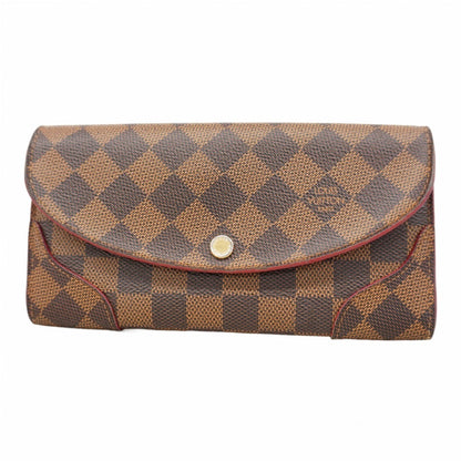 Louis Vuitton Damier Portefeuille Kaisa Long Wallet N61221 Ebene Trois